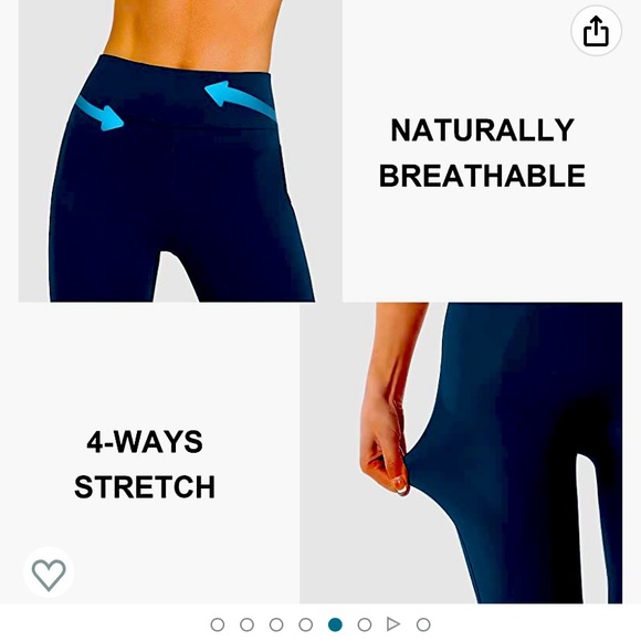 DIBAOLONG Womens High Waist Yoga Pants Cutout Ripped Tummy Control | XL - Picture 5 of 7